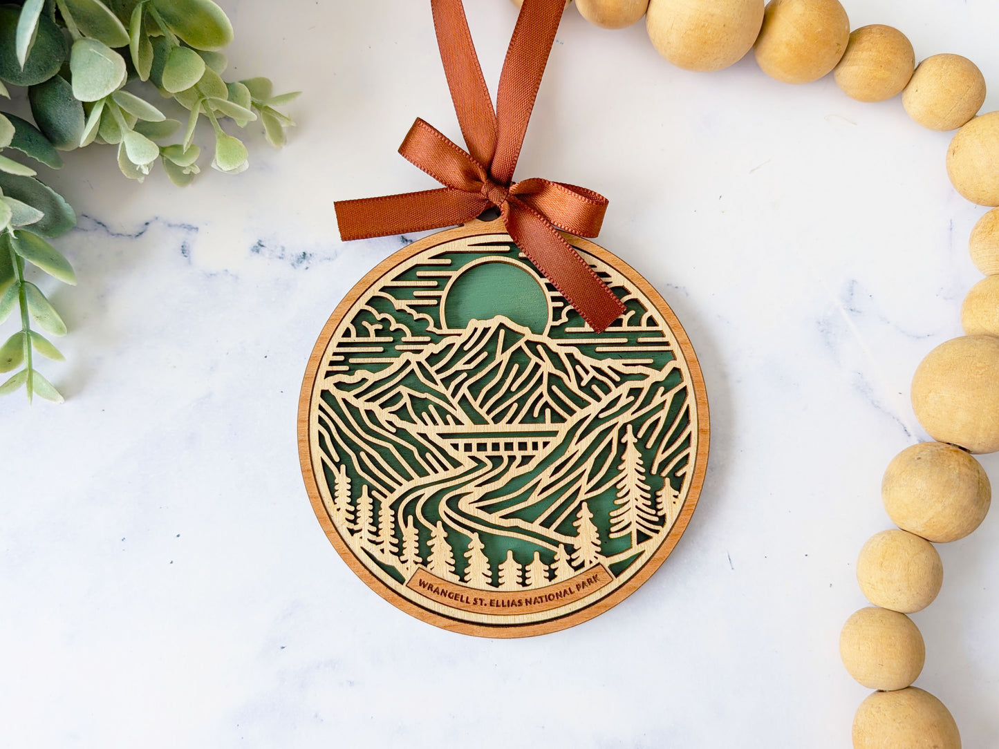 Wrangell national park ornament, Wrangell ornament, Wrangell souvenir, national park gifts, national park ornament, gift for hiker, Christmas gift