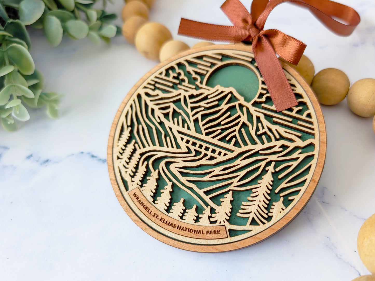 Wrangell national park ornament, Wrangell ornament, Wrangell souvenir, national park gifts, national park ornament, gift for hiker, Christmas gift