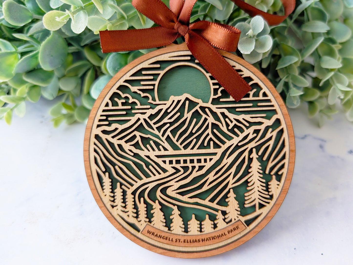 Wrangell national park ornament, Wrangell ornament, Wrangell souvenir, national park gifts, national park ornament, gift for hiker, Christmas gift