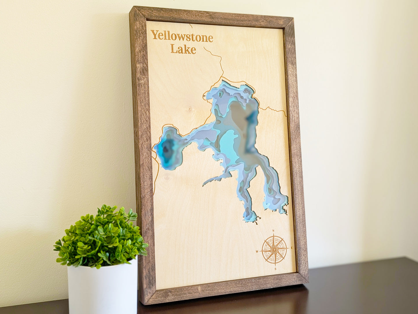 Yellowstone Lake Depth Map