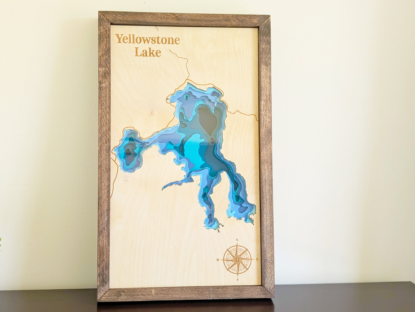 Yellowstone Lake Depth Map