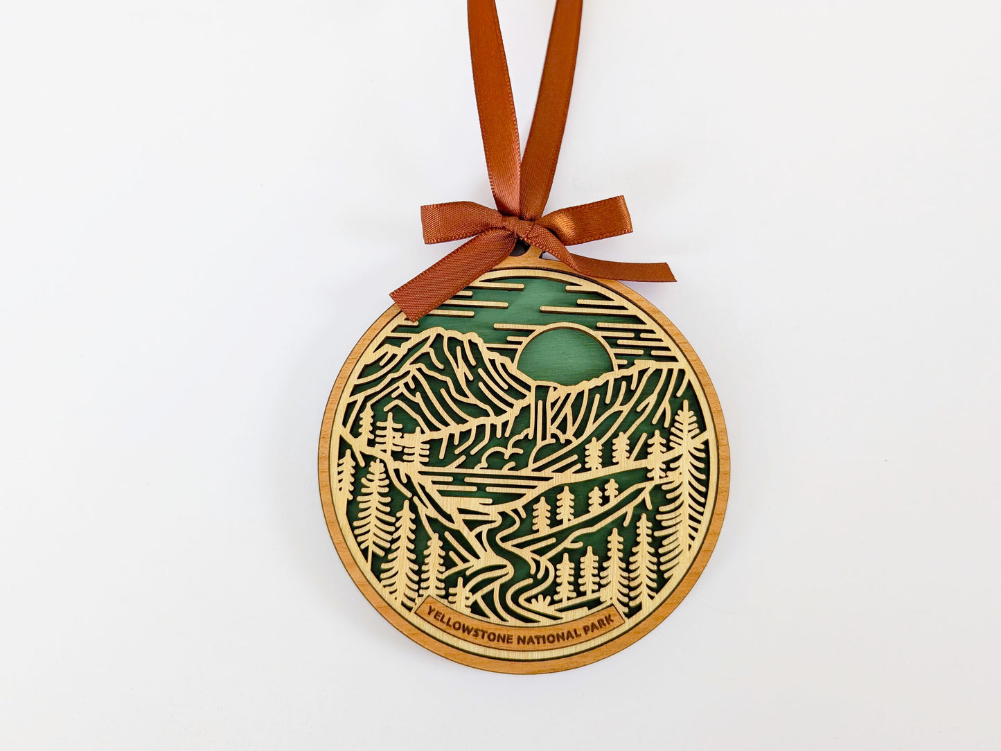 Yellowstone national park ornament, Yellowstone ornament, Yellowstone souvenir, national park gifts, national park ornament, gift for hiker, Christmas gift
