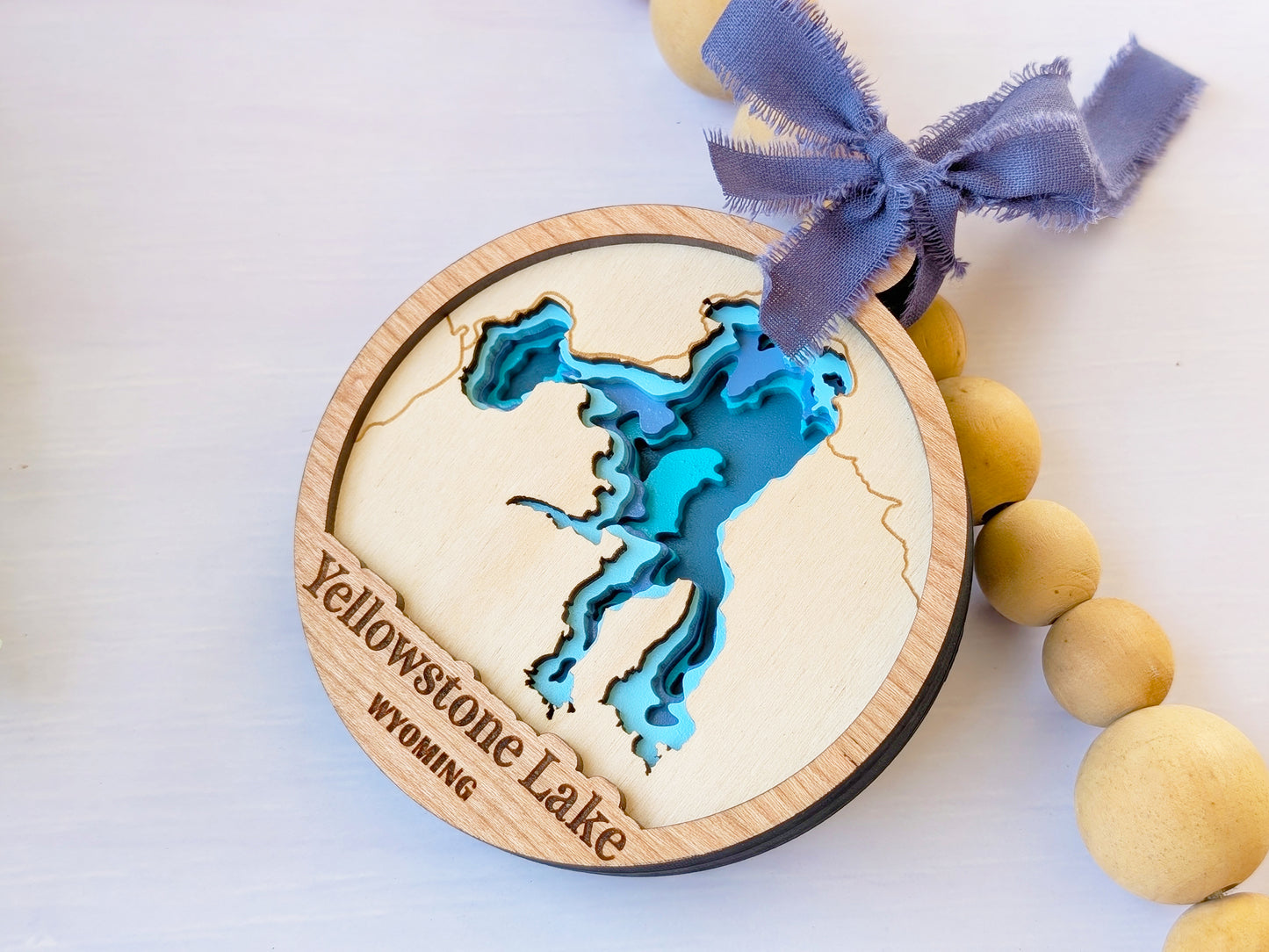 Yellowstone Lake Depth Ornament