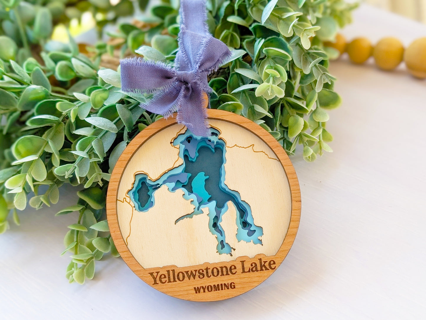 Yellowstone Lake Depth Ornament