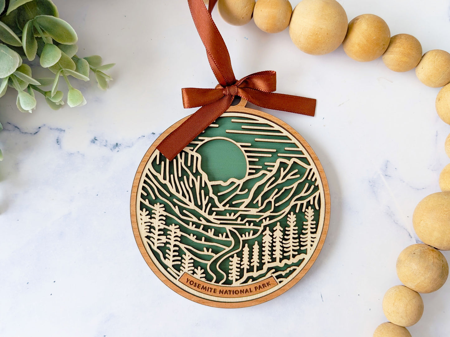 Yosemite national park ornament, Yosemite ornament, Yosemite souvenir, national park gifts, national park ornament, gift for hiker, Christmas gift