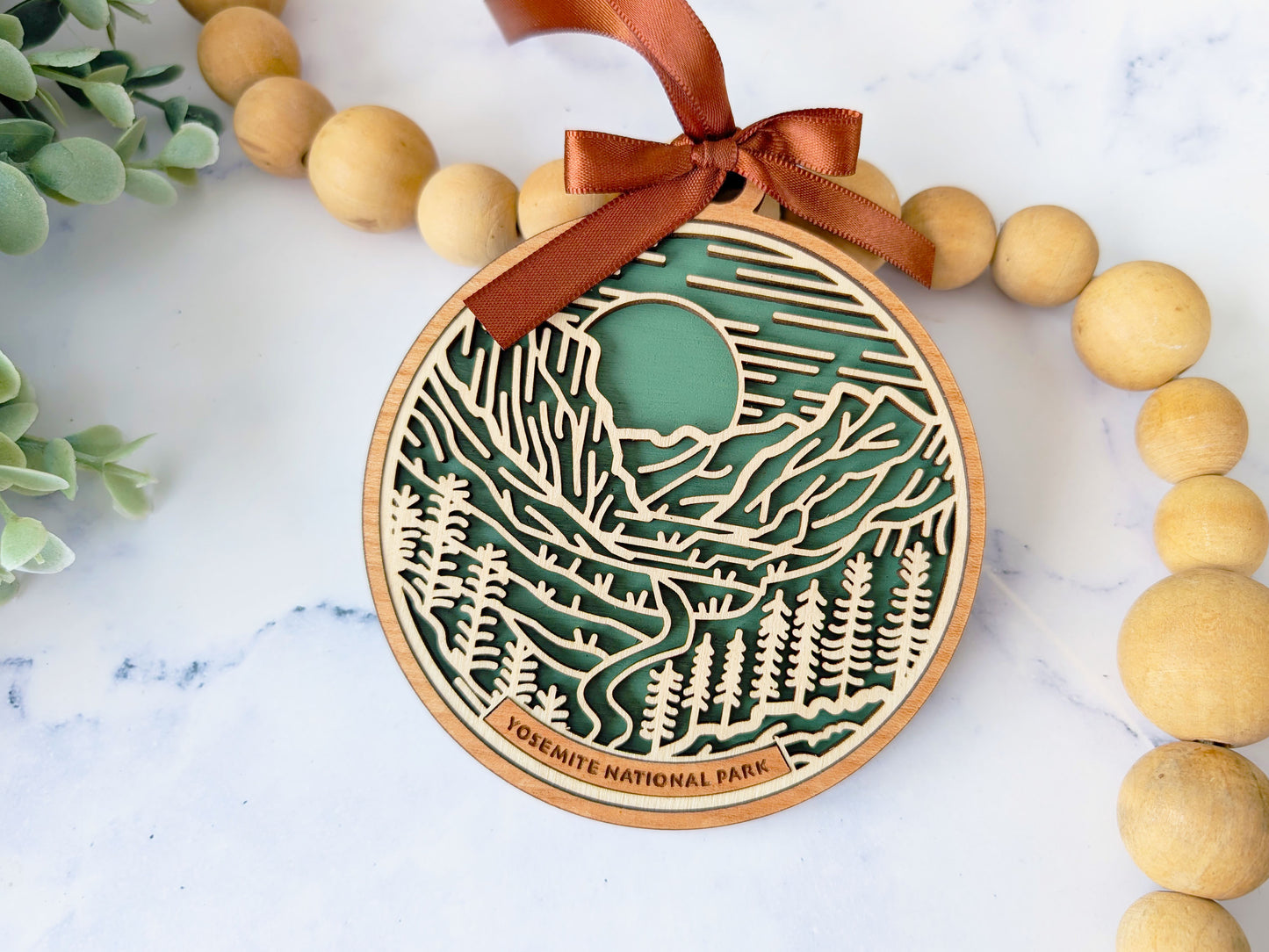 Yosemite national park ornament, Yosemite ornament, Yosemite souvenir, national park gifts, national park ornament, gift for hiker, Christmas gift