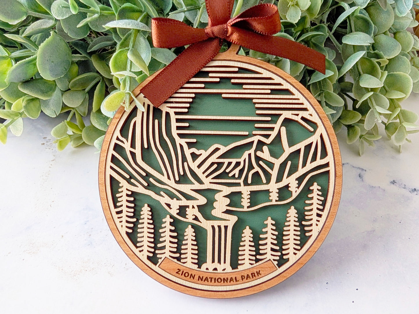 Zion national park ornament, Zion ornament, Zion souvenir, national park gifts, national park ornament, gift for hiker, Christmas gift