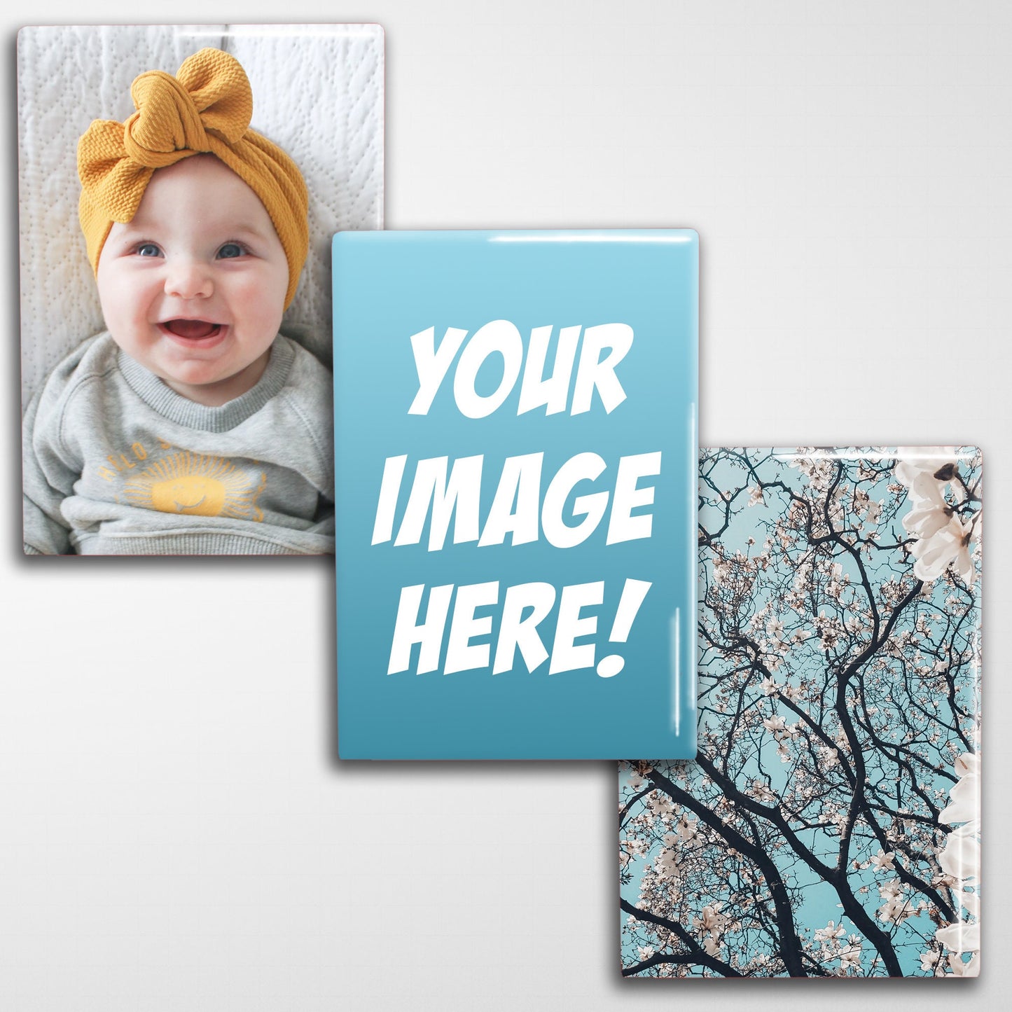 100 Custom Refrigerator Magnets 2x3"