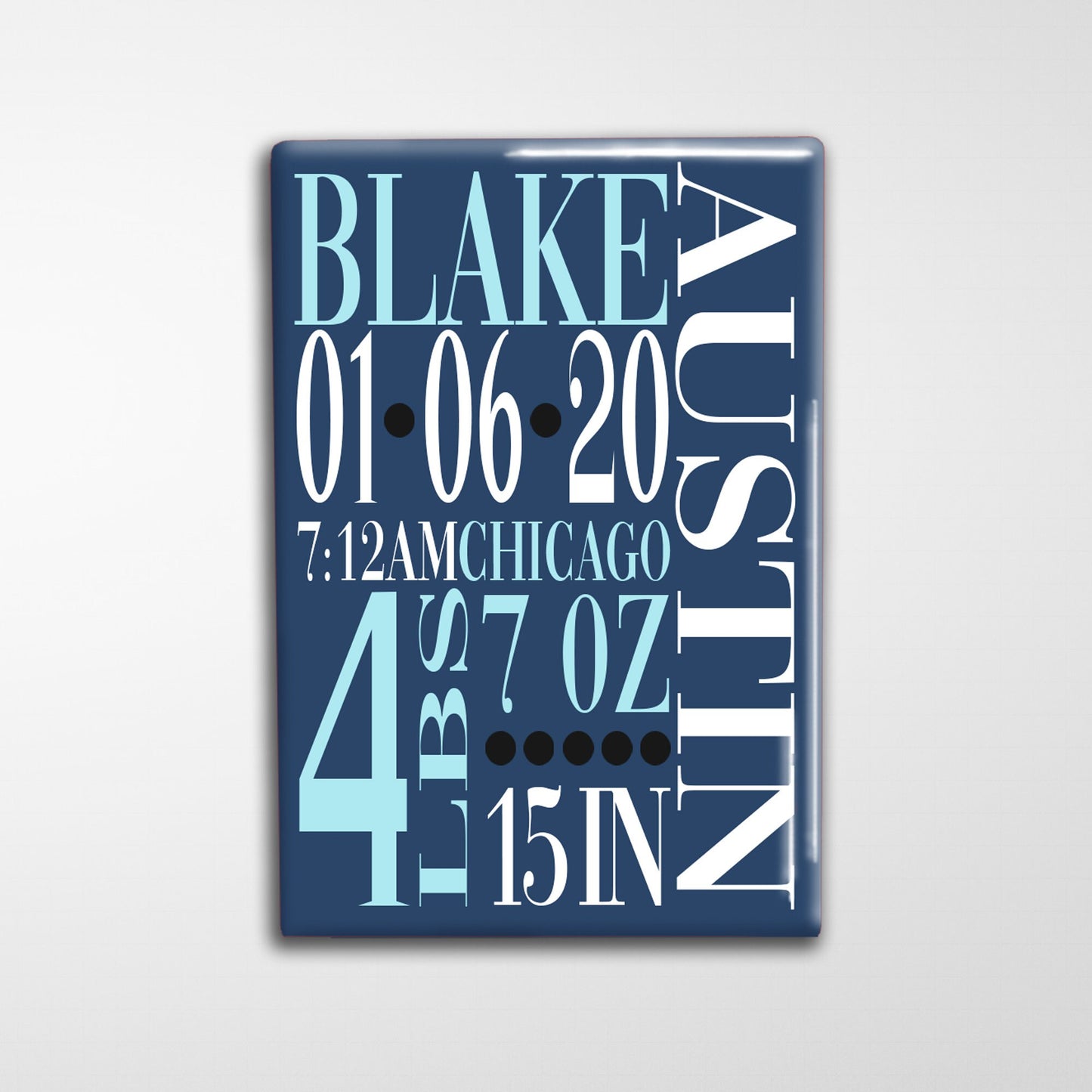 Personalized Birth Announcement Design - 2x3"