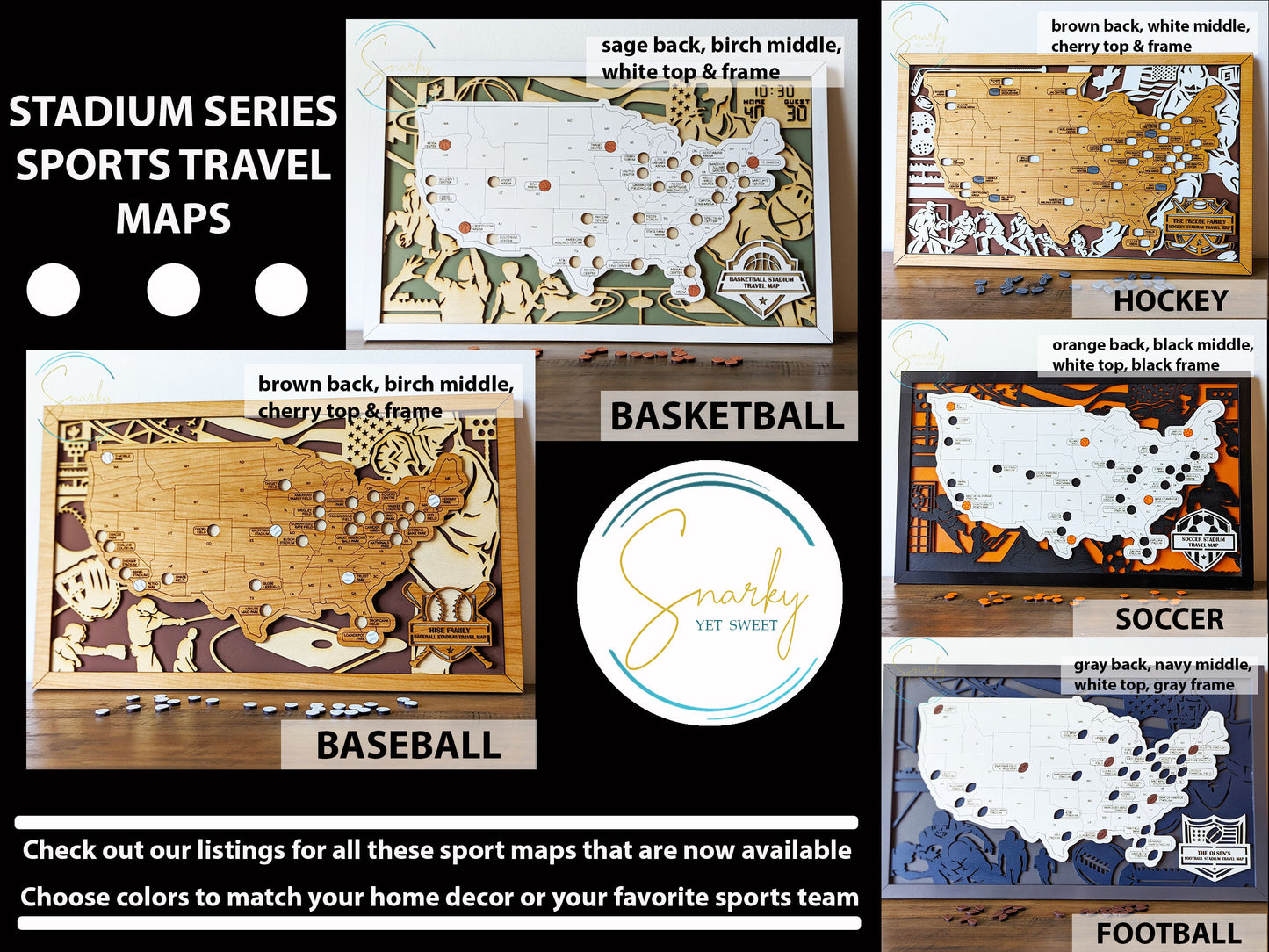 National Parks Tracker Map | Wooden Travel Map | Adventure Tracking Gift